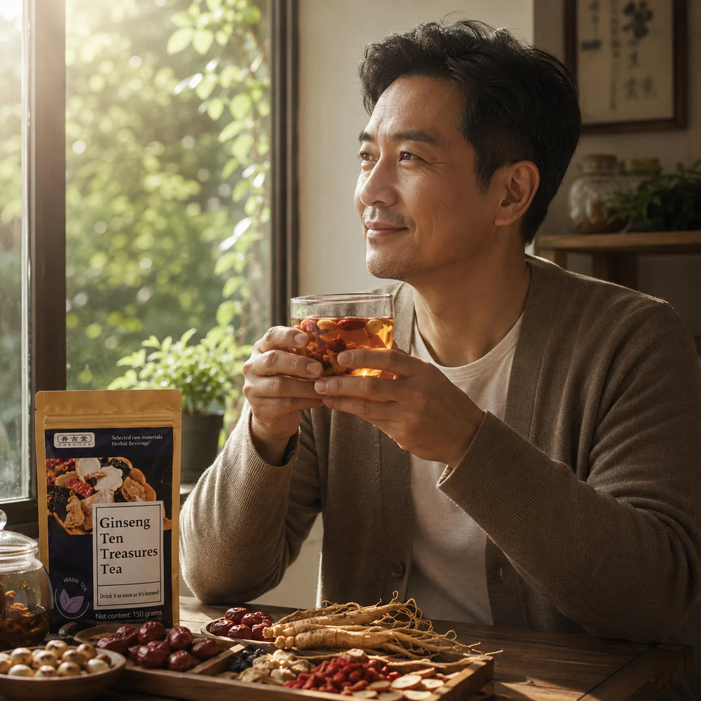 Last Day 49% OFF🔥Ginseng Five Treasure Tea